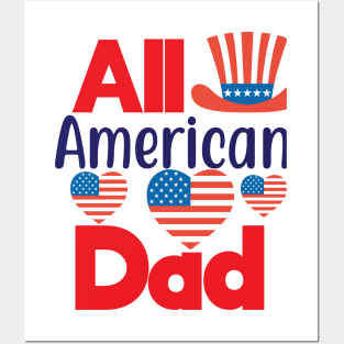 All American Dad Shirt, 4th of July T shirt, Fathers Day Men Daddy Tee, 4th of July Shirt for Men, American Dad Gift, America Shirts for Men Posters and Art